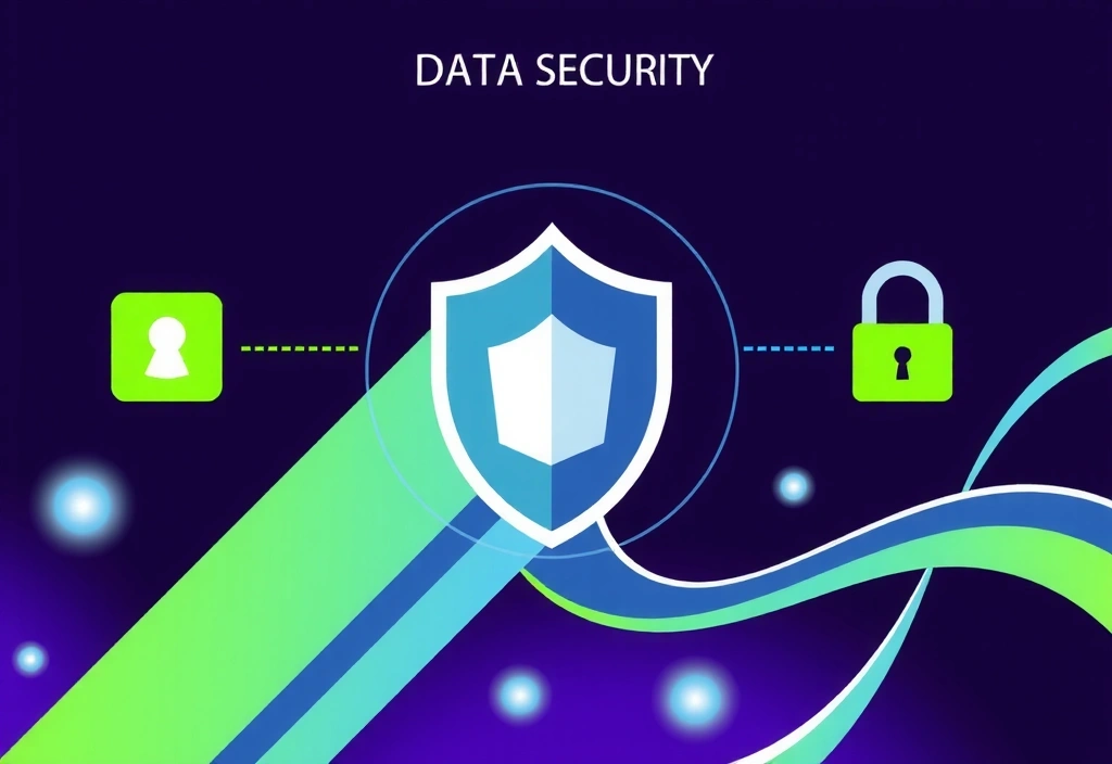 Ilustración de seguridad de datos y privacidad en línea